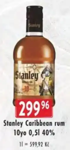 Qanto Stanley Caribbean rum 10yo 40% nabídka