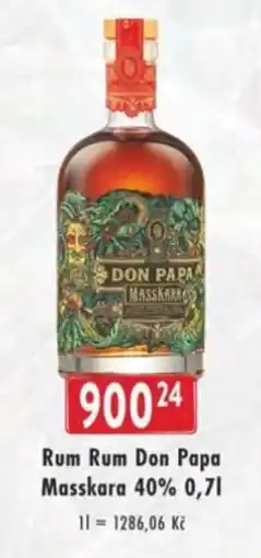 Qanto Rum Rum Don Papa Masskara 40% nabídka