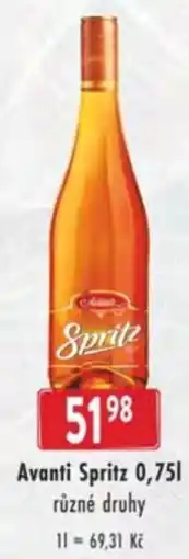 Qanto Avanti Spritz nabídka