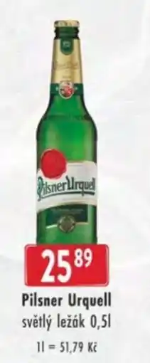 Qanto Pilsner Urquell světlý ležák nabídka