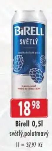 Qanto Birell světlý,polotmavý nabídka