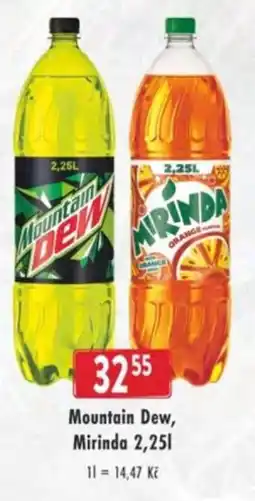 Qanto Mountain Dew, Mirinda nabídka