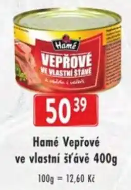 Qanto Hamé Vepřové ve vlastní šťávě nabídka