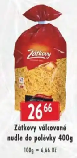 Qanto Zátkovy válcované nudle do polévky nabídka