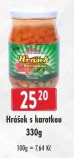 Qanto Hrášek s karotkou nabídka