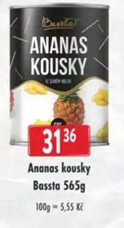 Qanto Ananas kousky Bassta nabídka