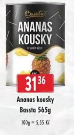 Qanto Ananas kousky Bassta nabídka