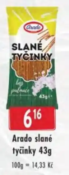 Qanto Arado slané tyčinky nabídka