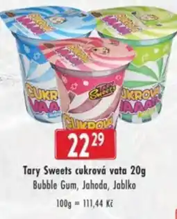 Qanto Tary Sweets cukrová vata Bubble Gum, Jahoda, Jablko nabídka