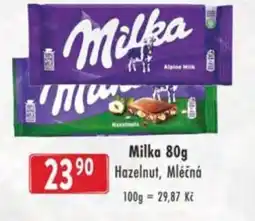 Qanto Milka Hazelnut, Mléčná nabídka