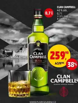Penny Market CLAN CAMPBELL 40% alk., 0,7 l nabídka