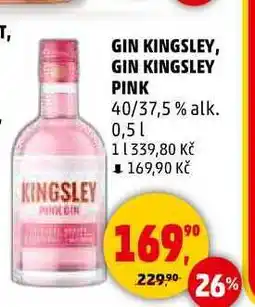 Penny Market GIN KINGSLEY PINK, 0,5 l nabídka