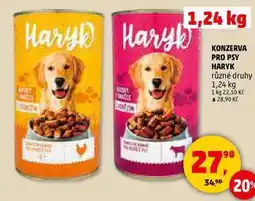Penny Market KONZERVA PRO PSY HARYK, 1,24 kg nabídka