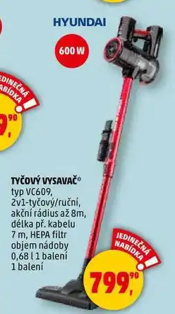 Penny Market HYUNDAI TYČOVÝ VYSAVAČ, 1 balení nabídka