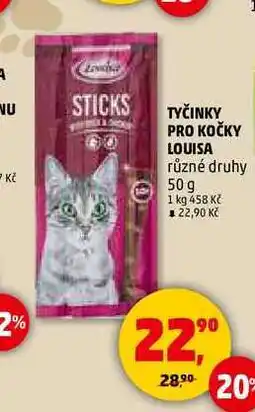 Penny Market TYČINKY PRO KOČKY LOUISA, 50 g nabídka