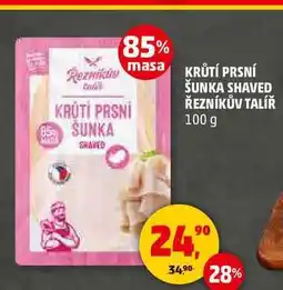 Penny Market KRŮTÍ PRSNÍ ŠUNKA SHAVED ŘEZNÍKŮV TALÍŘ, 100 g nabídka