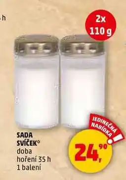 Penny Market SADA SVÍČEK doba hoření 35 h 2x 110 g, 1 balení nabídka