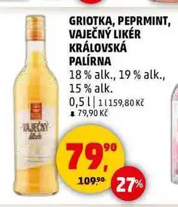 Penny Market VAJEČNÝ LIKÉR KRÁLOVSKÁ PALÍRNA, 0,5 l nabídka
