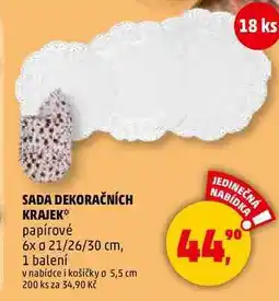 Penny Market SADA DEKORAČNÍCH KRAJEK, 1 balení nabídka