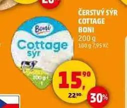Penny Market ČERSTVÝ SÝR COTTAGE BONI, 200 g nabídka