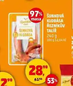 Penny Market ŠUNKOVÁ KLOBÁSA ŘEZNÍKŮV TALÍŘ, 240 g nabídka