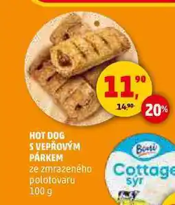 Penny Market HOT DOG S VEPŘOVÝM PÁRKEM, 100 g nabídka