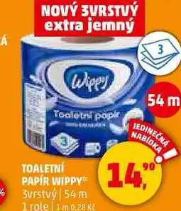 Penny Market TOALETNÍ PAPÍR WIPPY 54 m, 1 role nabídka