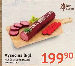 Coop hb Vysočina klášterecké masné pochoutky nabídka