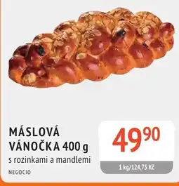 Coop hb Máslová vánočka s rozinkami a mandlemi nabídka
