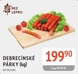 Coop hb Debrecínské párky nabídka