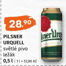 Coop hb Pilsner urquell světlé pivo ležák nabídka