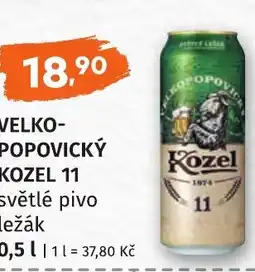 Coop hb VELKO- POPOVICKÝ KOZEL 11 světlé pivo ležák nabídka