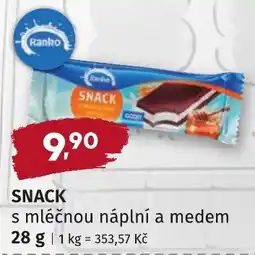 Coop hb Ranko Snack s mléčnou náplní a medem nabídka