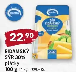 Coop hb Ranko Eidamský sýr 30% plátky nabídka