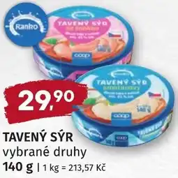 Coop hb Ranko tavený sýr vybrané druhy nabídka