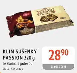Coop hb Klim sušenky passion se skořicí a polevou nabídka