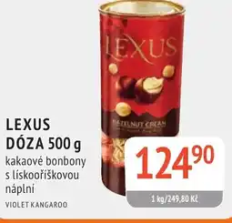 Coop hb Lexus dóza kakaové bonbony s lískooříškovou náplní nabídka