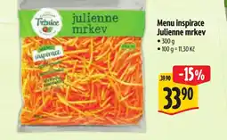 Albert Menu inspirace Julienne mrkev nabídka