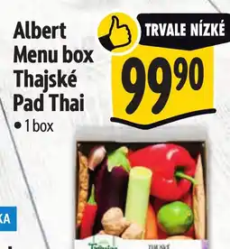 Albert Albert Menu box Thajské Pad Thai nabídka