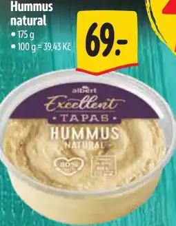 Albert Hummus natural nabídka