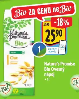 Albert Nature's Promise Bio Ovesný nápoj nabídka