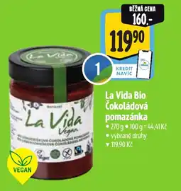 Albert La Vida Bio Čokoládová pomazánka nabídka