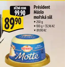 Albert Président Máslo mořská sůl nabídka