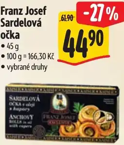 Albert Franz Josef Sardelová očka nabídka