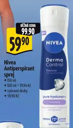 Albert Nivea Antiperspirant sprej nabídka