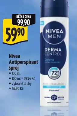 Albert Nivea Antiperspirant sprej nabídka