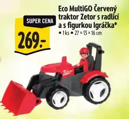 Albert Eco MultiGO Červený traktor Zetor s radlicí a s figurkou Igráčka nabídka