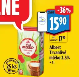 Albert Albert Trvanlivé mléko 3,5% nabídka