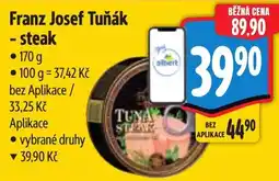 Albert Franz Josef Tuňák - steak nabídka