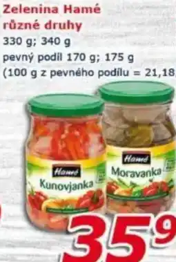 ESO MARKET Zelenina Hamé nabídka